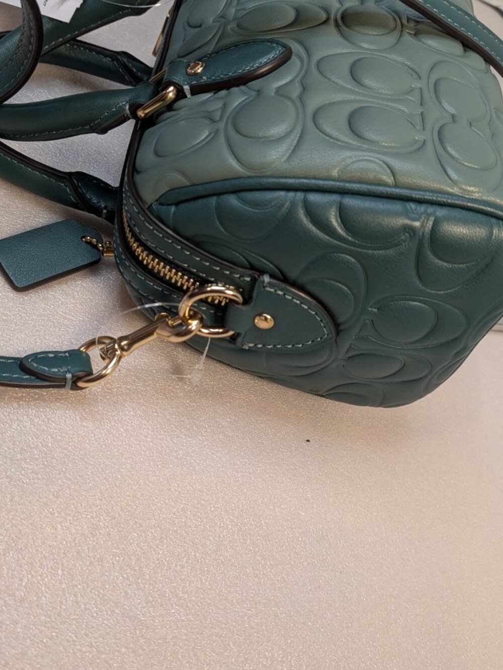 NWT Coach Mini Rowan Crossbody Bag In Blocked Signature Leather (CY744) - Picture 9 of 10